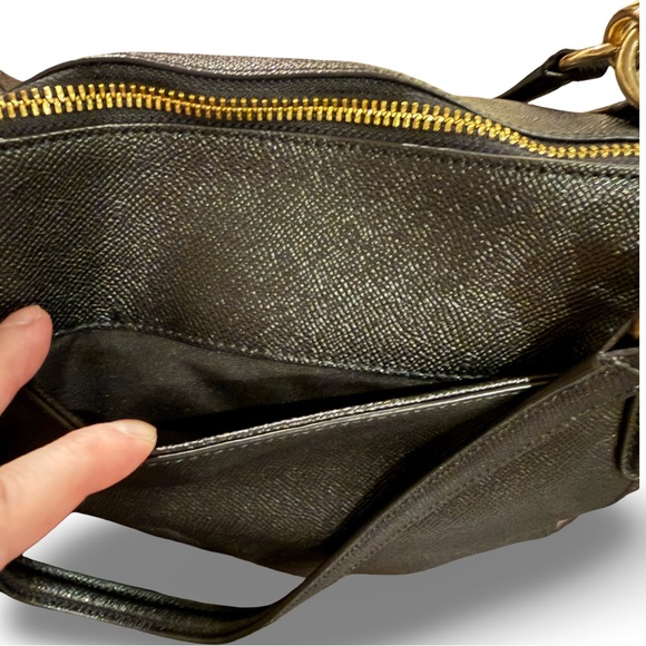 Coach Ava Tote Black Crossgrain Leather Gold Hardware Shoulder Bag F57526 - Picture 10 of 14